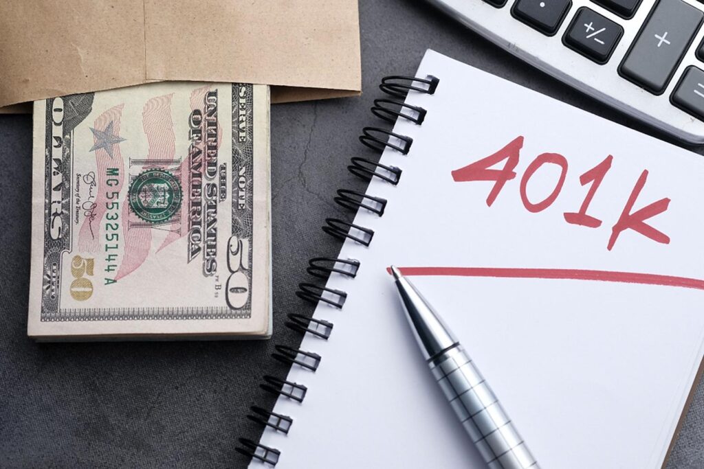 401k and cash
